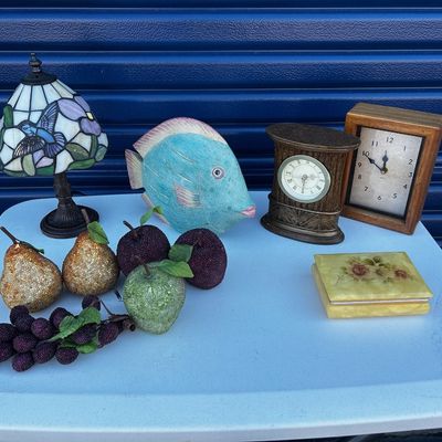 Sale Photo Thumbnail #19: Variety of items, from vintage glass to furniture, to art!