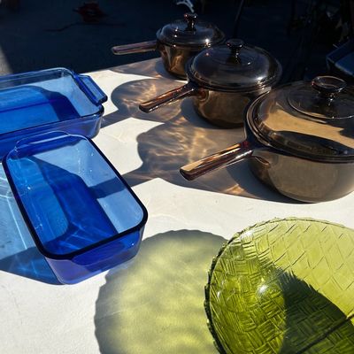 Sale Photo Thumbnail #2: Variety of items, from vintage glass to furniture, to art!