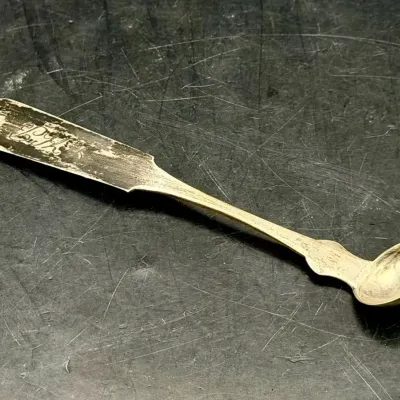 Coin Silver Butler Bement Antique Spoon