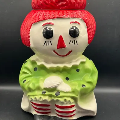 McCoy Raggedy Ann Hand-Painted Cookie Jar