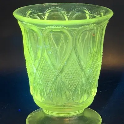 Antique US Glass Maryland Sugar Bowl (missing Lid) 