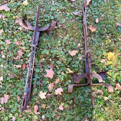 (2) Vintage Steel Ladder Jacks