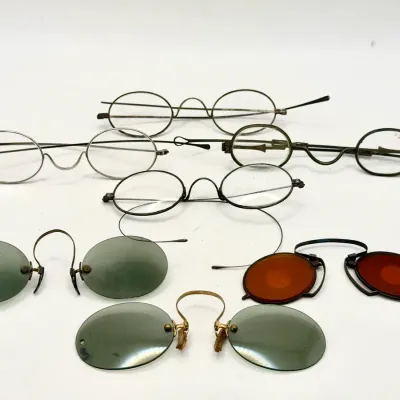 Antique/Vintage Glasses, Sunglasses, & Cases Lot