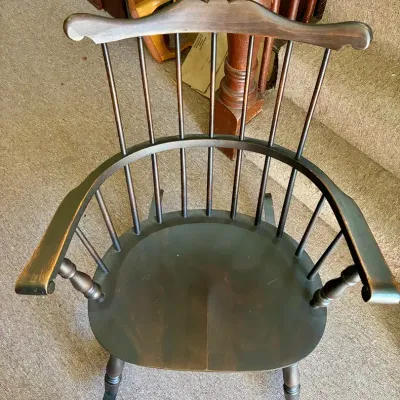 Windsor-Style Wide Seat Rocking Chair