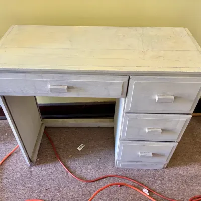 Painted Wooden Child's Desk