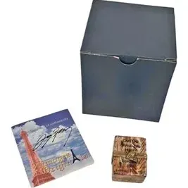 Limoges Originals hand-painted porcelain trinket box fashioned as a wine crate, complete with a signed Certificate of Authenticity and...