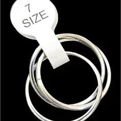 Simple sterling silver rolling triple-band ring, size 7, featuring a minimalist intertwined design.