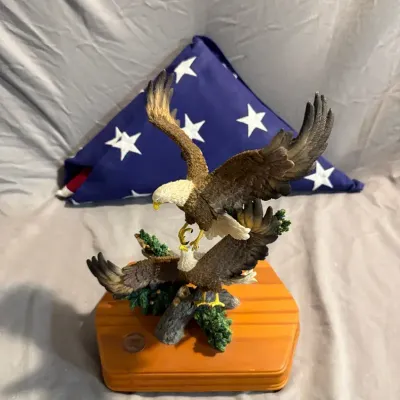 All American Flag and Eagles