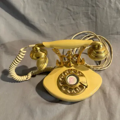 Vintage Yellow Telephone