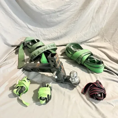 Tow Hitch Receiver and Straps
