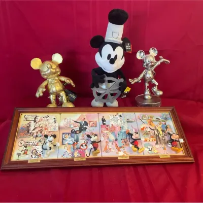 Walt Disney Rare 100th Anniversary Bradford Exchange Ceramic Plaques & Mickey Themed Collectables 