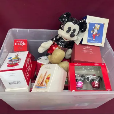 Hallmark Disney & Collectable Ornaments Mystery Lot