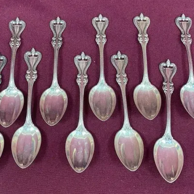 Sterling Silver Old Colonial Soup Spoon Set by Towle