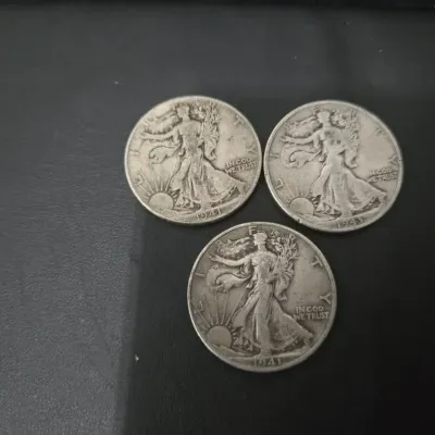 Sale Photo Thumbnail #28: Walking Half Liberty 90% Silver