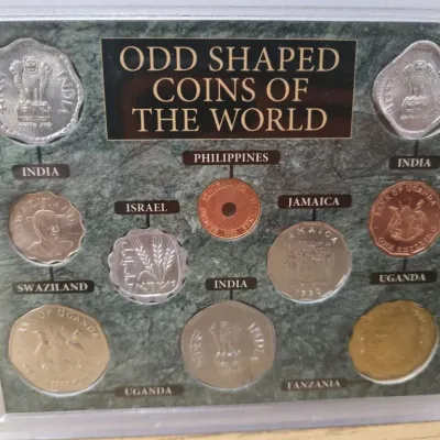Sale Photo Thumbnail #12: Odd Shaped Coins Of The World