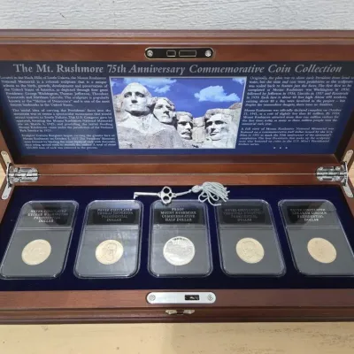 Sale Photo Thumbnail #4:  The Mt. Rushmore 75th Anniversary Commemorative Coin Collection
