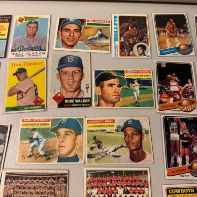 Vintage 1950s-70s Sports Cards Lot of 41 - 1956 Topps Gil Hodges, Dodgers, Nolan Ryan   