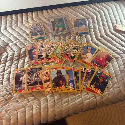 1987 Topps Baseball Cards Lot (~20) - Jose Canseco Cup, Nolan Ryan, Ripken, Gwynn