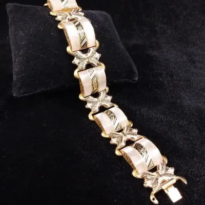 1940s Damascene Bracelet 