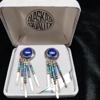 Sterling & Azurite Earrings 