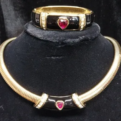 Monet Choker Necklace & Bracelet 