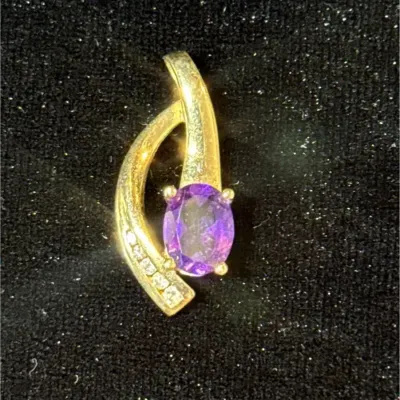 14k Amethyst Pendant