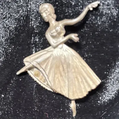 Lanz Sterling Ballerina Brooch