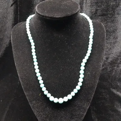 Faceted Turquoise Bead Necklace