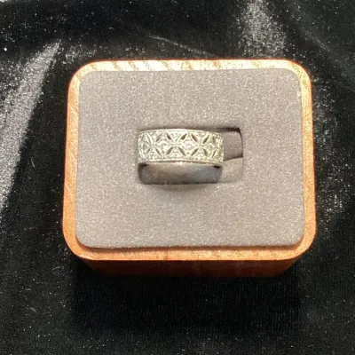Tacori Sterling CZ Eternity Ring Size 5