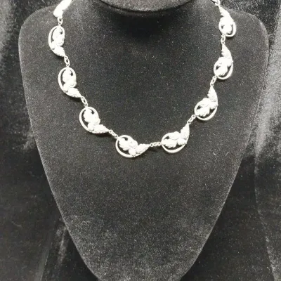 Danecraft Acorn Leaf Sterling Necklace 