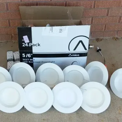 LED 5/6" Recessed Downlights Lot #1