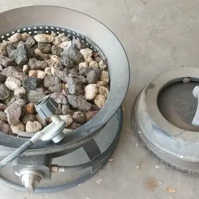 Portable Outdoor Steel Round Propane Fire Pit