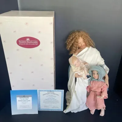 Vintage 1994 Ashton Drake "Let the Little Children Come to Me" Jesus Porcelain Doll with COA