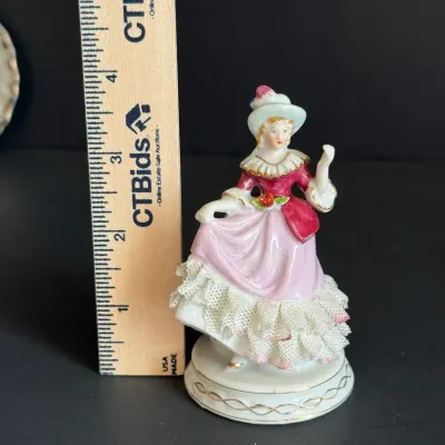 Dresden-Style Porcelain Figurine Lot & More 