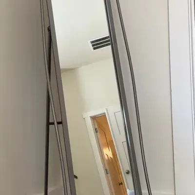 Silver A-Frame Mirror 