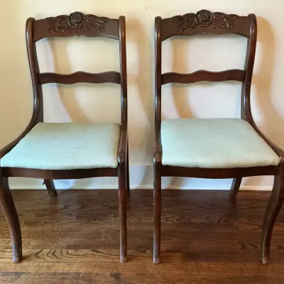 Pair Of Mahogany Side Chairs
