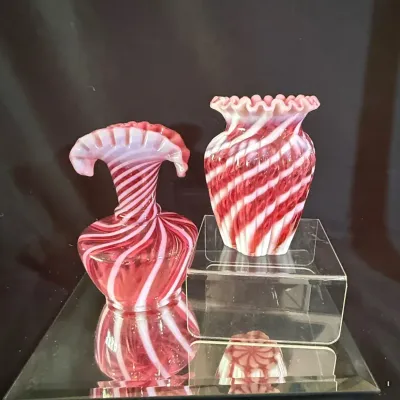 Pink And White Vases