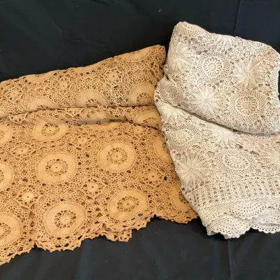 Vintage Hand Crochet Bedspreads