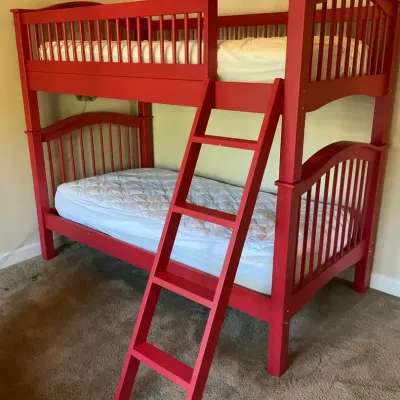 Red Twin Bunk Beds 