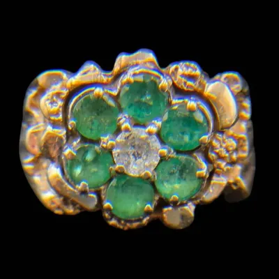 14K Yellow Gold Emerald Ring NAGL #1108630
