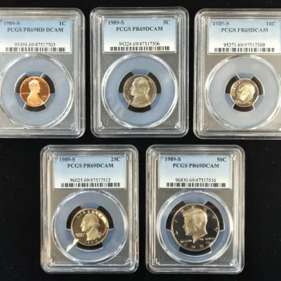 Complete 1989-S US Mint Proof Set, PCGS PR-69 DCAM