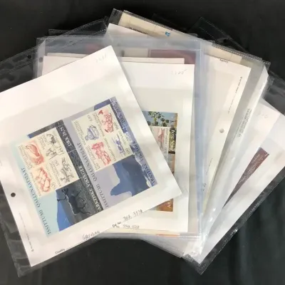 Uncut/New Foreign Stamp Sheets From Mystic Stamp Co., 20 Total