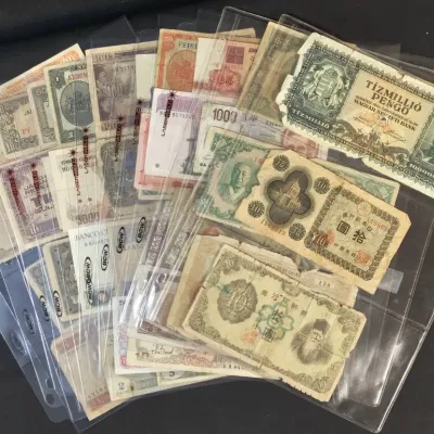 42 Old Foreign Notes