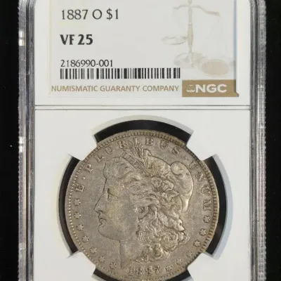 1887-O Silver Morgan $1.00 Better Date NGC VF-25