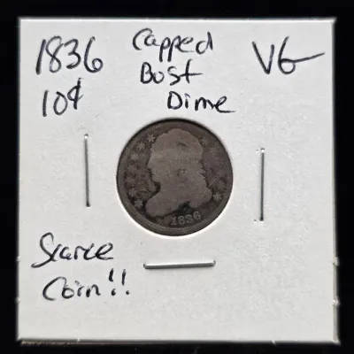 1836 Capped Bust Silver Dime