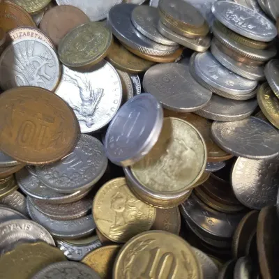 Over 5lbs of Old Foreign Coins