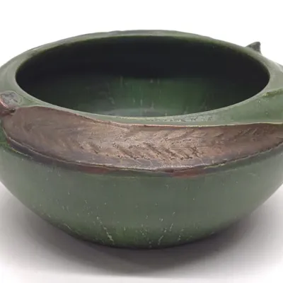 Sale Photo Thumbnail #457: Ephraim Experimental Copper Eucalyptus Bowl Art