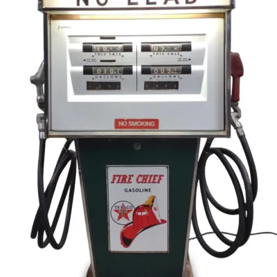 Sale Photo Thumbnail #61: Tokheim Texaco Fire Chief Twin Gas Pump (Restored)