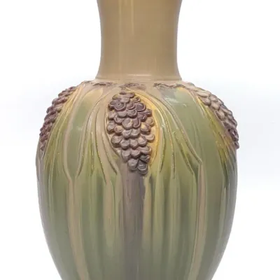 Sale Photo Thumbnail #215: 21" Scott Draves Door Pottery Pinecone Floor Vase