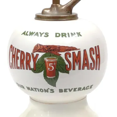 Sale Photo Thumbnail #18: Fowler's Cherry Smash Soda Syrup Dispenser w/ Pump